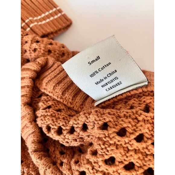 Varley Fox Knit Crew Sweater Almond Size Small - Picture 10 of 11